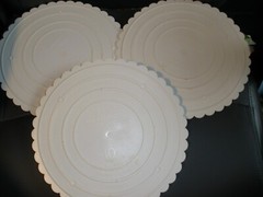Wilton Circles of Strength Lot of 3 Scalloped Separator Plates 10″