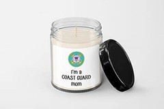 I’m a Coast Guard mom Candle – Soy Wax Candle – Hand Poured Candle