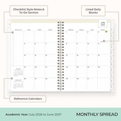 Day Designer 2026-2027 Weekly 5.875″ x 8.625″ Climbing Floral Mint- 2026/2027