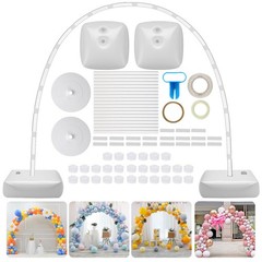 Balloon Arch Kit, Adjustable 10FT Wide & 8FT Tall 118 inches, White