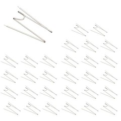 30 Pcs Fabric Panel Wall Hooks for Interior or Exterior Decor at Home, Silvery