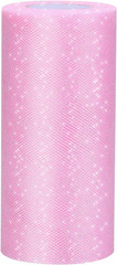 Glitter Tulle Roll Sparkling Tulle Ribbon Fabric Spool for Wedding Decoration Gi
