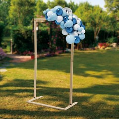 7Ft Freestanding Wooden Wedding Arch Rectangular Ceremony Backdrop