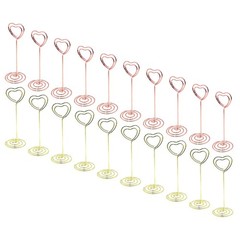 20Pcs Assorted Color Stable Metal Place Card Holders Reusable Table Stand Clips