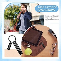 36 Pcs Employee Appreciation Gifts Thank You Coworker Keychain Gifts Black