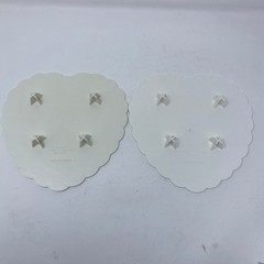 5 Wilton 14″, 10″, 8″ Heart Cake Separator Plates Scalloped Decorator Preferred