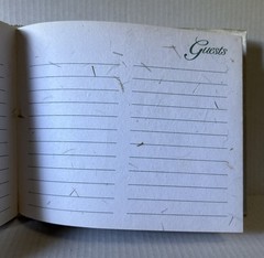 Unique Sea Shell Guest Book by World Paper Wedding or any Occasion