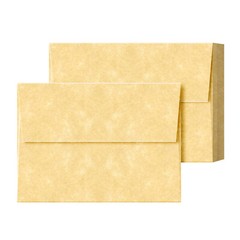 A6 Parchment Envelopes, NEW CHAMPAGNE, 4 3/4 x 6 1/2, 24lb Bond/60lb Text, 25 Pk