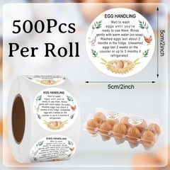 1000Pcs Fresh Farm Egg Packaging Set Include 500Pcs Market Egg Handling Stick…