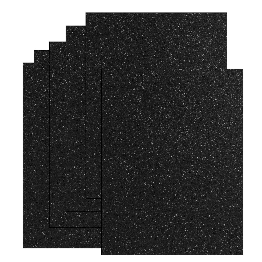 20 Sheets Black Glitter Cardstock 8.5 x 11 Inches, Heavyweight 250gsm Premium…