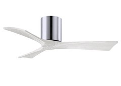 Matthews Fan IR3H-CR-MWH-42 Irene-3H three-blade flush mount paddle fan in Polis