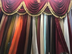 THEATER/STAGE Red Vintage Classic Velvet Curtain Drape 12ft H Sound Proof