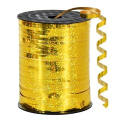 500 Yards Crimped Curling Ribbon Shiny Metallic Balloon String Roll Gift Gold