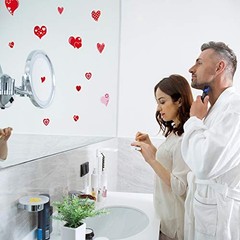 4 Sheets 100Pcs Hearts-Shape Valentine’s Day Window Clings for Valentine’s