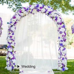 Thickened Metal Garden Arch, 7.8 ft High x 5.5 Wide Brown Strengthen