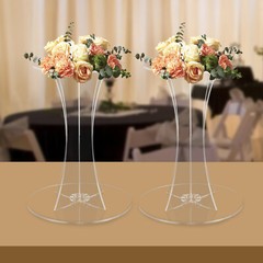 Acrylic Flower Freestanding Display Stand Clear Vase Stand Party Events 60cm USA
