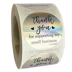 Thank You for Supporting My Small Business Stickers – 500 Pieces Self-Adhesiv…