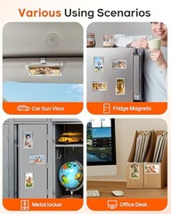 2Pcs Car Picture Holder for Visor Magnetic Picture Frame for 3 Inch 2.4″x3.5″