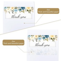 Blank Cards With Envelopes 5×7 – 25 Pack Cardstock and Envelopes, Blank Thank…