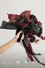 Ling’s Moment Pink Wedding Bouquets for Bride, Dusty Rose and Mauve Bridal Bo…