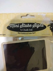 Mini Chalkboard Stake Signs. Sign Is 2.5 x 2″. Lot of 18