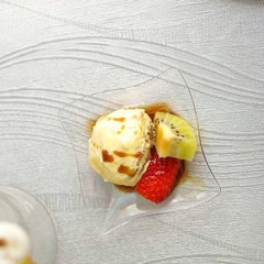 Plastic Clear 3″ Wave Mini Plates Disposable Party Wedding Party Tableware SALE