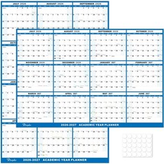 32″x48″ Academic Wall Calendar 2026-2027, 12 Months Large Calendar, Wet & Dry…