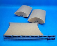 Pillow Gift Boxes for Party Favors & Treats, Brown Kraft Paper, 40 Pcs. NEW