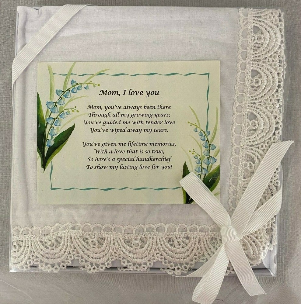 Ganz Wedding Keepsake Mom Handkerchief 13x13in –
