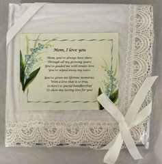 Ganz Wedding Keepsake Mom Handkerchief 13x13in –