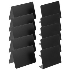 10 Pcs Reusable Name Plates for Desks Acrylic Menu Holder Base Stand Small Sign