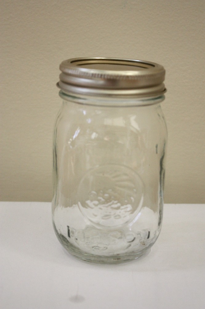 NEW! Vintage Antique Glass 16oz Pint Golden Harvest Mason Jar w/ Lid (Lot of 6)
