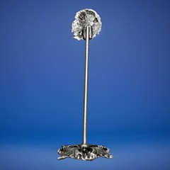 Baroque Ornate Cherub Pewter Table Decor 8.25” Vintage L3