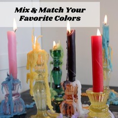 Candlestock Hippie Drippy Drip Candles – Pack of 11 Dripping 1 Of Each Color
