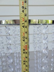 41″Tall Silver Flower Stands for Table Centerpieces w/ Crystal Beads – Set of 2