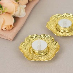 3 Metal 5 in Plum Blossom Votive CANDLE HOLDERS Centerpieces Party Decorations