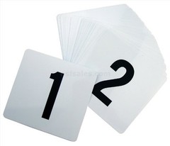 New Star Foodservice Ring Clip Table Card Holders with Number Cards 1-24, 8″,…