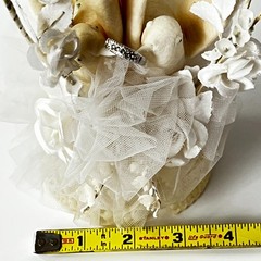 VTG Coast Novelties Spun Cotton Doves Wedding Cake Topper 2 Doves Bell 9″