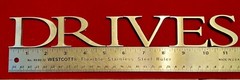 1.5″ 3D Brushed Stainless Steel Letters – Industrial Salvage – Wedding/Home Deco