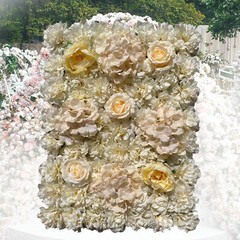 6 Pack Artificial Silk Flower Wall Panels for Wedding & Party Decor