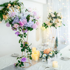 Gold Vases Centerpieces for Wedding Geometric Metal Flower Stand for Tables Bulk