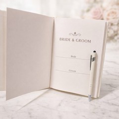 Wedding Officiant Book with Pen – Ceremony Keepsake Journal