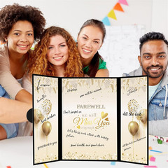 Farewell Guest Alternative Black Gold 18 X 12 Inch Farewell Party Decorations S