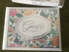 Vintage Hallmark 25th Anniversary Guest Book comes w box 5×8