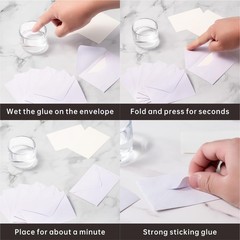 100 Pack 4 x 2.75″ Mini Envelopes 120GSM Gift Card 4 x 2.75 inches, White-100