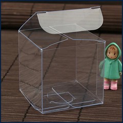 50pcs Transparent Plastic Gift Box PVC Box Gift Packaging Wedding Birthday
