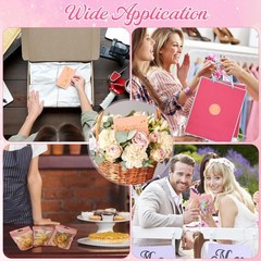 Leelosp 2280 Pcs Pink Thank You Cards and Stickers Small Business Wedding Han…