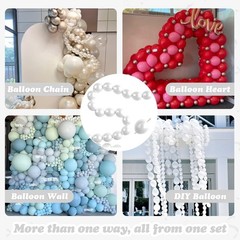 Pearl White Linking Balloons,100pcs 6 Inch Quick Link 6 inch,
