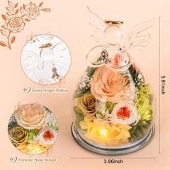 Gifts for 3.86*5.91 inch, Champagne (Rose, Austin, Baby’s Breath, Hydrangea)