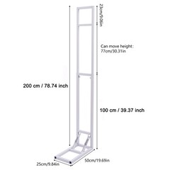 Wedding Arch Backdrop Stand, White Wedding Arches Adjustable for Ceremony